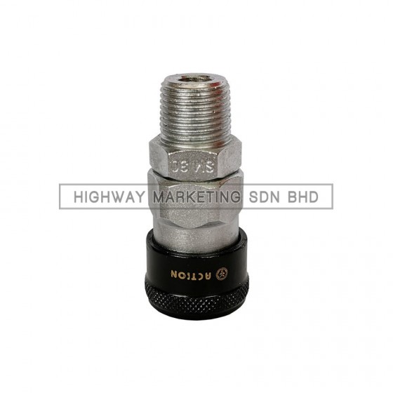 Action 30SM 3/8" Male Thread Quick Coupler