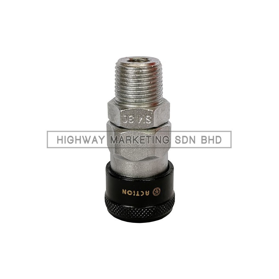 Action 30SM 3/8" Male Thread Quick Coupler