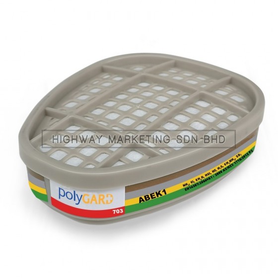 Polygard 703 Organic Vapor/Acid Gas & Ammonia Cartridge