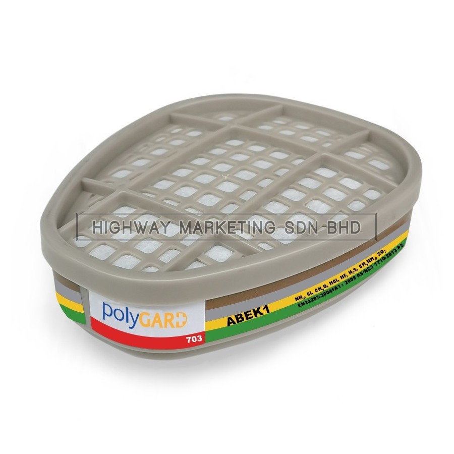 Polygard 703 Organic Vapor/Acid Gas & Ammonia Cartridge
