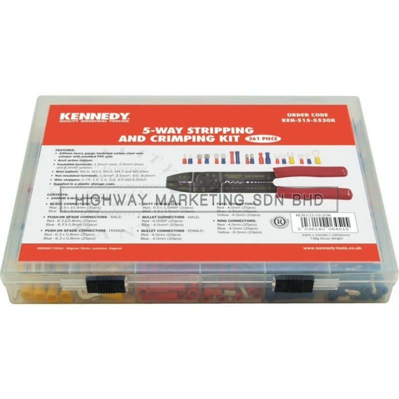 Kennedy KEN5155530K 5 Way Stripping & Crimping Kit