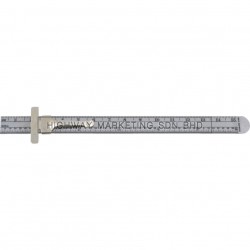 Senator SEN5183500K 150mm/6" S/Steel Rule with Pocket Clip