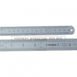 Kennedy KEN5183010K 150mm Round End Flexible Blade Engineer's Steel Rules Metric & Inch