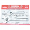 Kennedy KEN5011600K Chrome Finish Adjustable Wrench Set