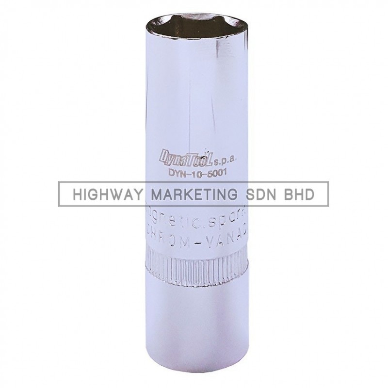 Dynatool DYN-10-5001 1/2" 16mm Magnetic Spark Plug Socket Dynatool DYN-10-5001 1/2" 16mm Magnetic Spark Plug Socket