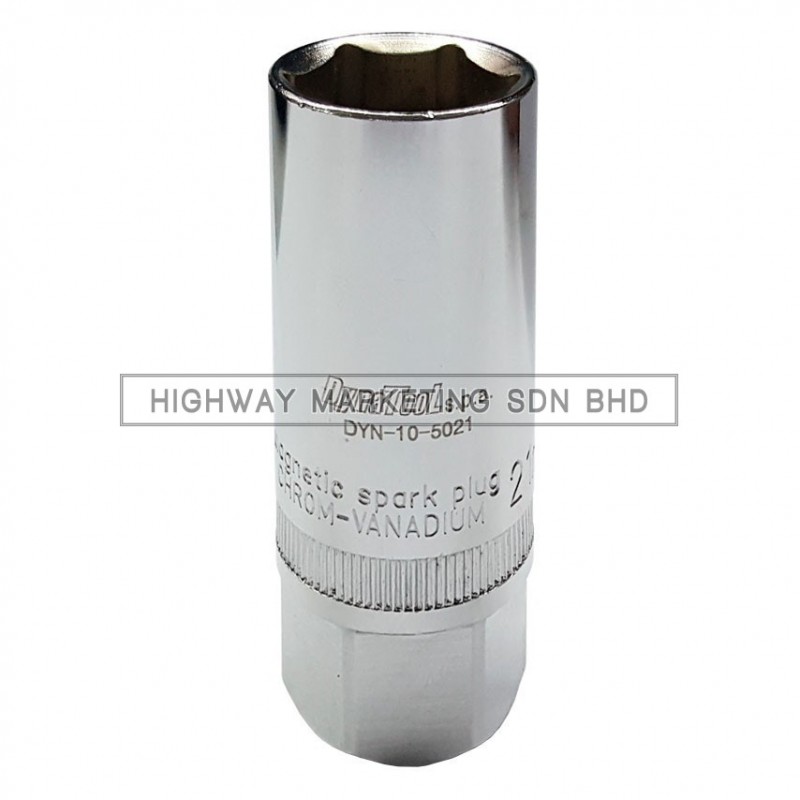 Dynatool DYN-10-5021 1/2" 21mm Magnetic Spark Plug Socket Dynatool DYN-10-5021 1/2" 21mm Magnetic Spark Plug Socket