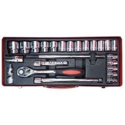 Dynatool DYN-10-5140 1/2" 24pcs 12pt Socket Set