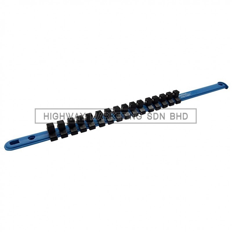 Dynatool DYN-10-8901 3/8" Socket Rail with 16 Clips Dynatool DYN-10-8901 3/8" Socket Rail with 16 Clips